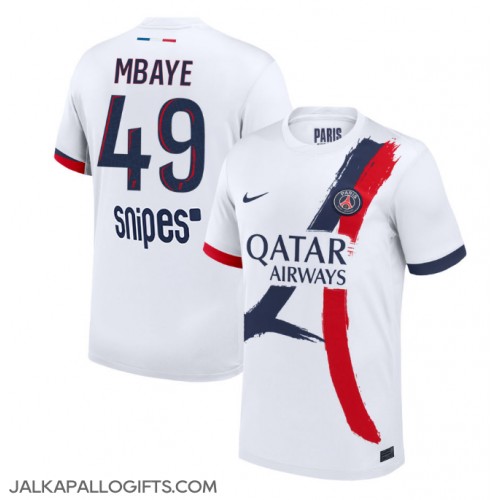 Paris Saint-Germain Ibrahim Mbaye #49 Vieraspaita 2025-26 Lyhythihainen